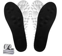 SAYEYBU Plantillas De Espuma ViscoeláStica para Hombre Y Mujer, Plantillas De Masaje Confortables, Plantillas De Repuesto para Calzado, para Botas De Trabajo Y Zapatillas,2*Black,41--42
