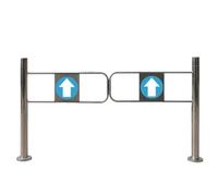 SAYEYBU Puerta Entrada Batiente Unidireccional, Puerta Batiente Retorno AutomáTico con Muelle, Puerta Seguridad Entrada, Puerta Peatonal Acero Inoxidable Almacenes, para Bibliotecas Parques,160x97cm