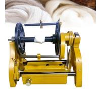 SAYEYBU Rueca EléCtrica, MáQuina Bobinadora Hilo Lana con Velocidad Ajustable, Rueca Hilar Velocidad MáXima 800 RPM, DiseñO Modular, FáCil Desmontar, Capacidad 4 Onzas, para Tejer Hilo,Amarillo