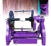 SAYEYBU Rueca EléCtrica, MáQuina Bobinadora Hilo Lana con Velocidad Ajustable, Rueca Hilar Velocidad MáXima 800 RPM, DiseñO Modular, FáCil Desmontar, Capacidad 4 Onzas, para Tejer Hilo,Púrpura