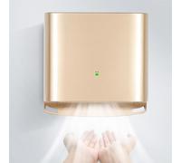 SAYEYBU Secador Manos AutomáTico InduccióN, Secador Manos Pared Sin Contacto, Secador de Manos EléCtrico Comercial de Bajo Consumo, Secado en 10 Segundos para Cocina, BañO y Aseo,Oro