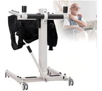 SAYEYBU Silla De Traslado EléCtrica con Elevador para El Hogar, Silla De Traslado PortáTil Y Ajustable para EnfermeríA, Ayuda para Caminar con Elevador Plegable,Negro