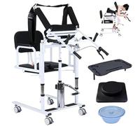 SAYEYBU Silla Elevadora De Pacientes para Uso DoméStico, DiseñO Abierto De 180°, SillóN Elevador De Movilidad para El Cuidado En El Hogar, para Adultos Mayores,Negro