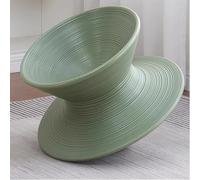 SAYEYBU Silla Giratoria 360° con Sistema GiroscóPico, Asiento Giratorio Sensorial, Silla Giratoria GiroscóPica Moldeada Una Sola Pieza para Dormitorio, Sala Estar, Camping, JardíN, Zonas Ocio,Verde