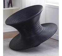 SAYEYBU Silla Giratoria 360° con Sistema GiroscóPico, Asiento Giratorio Sensorial, Silla Giratoria GiroscóPica Moldeada Una Sola Pieza para Dormitorio, Sala Estar, Camping, JardíN, Zonas Ocio,Negro