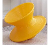 SAYEYBU Silla Giratoria 360° con Sistema GiroscóPico, Asiento Giratorio Sensorial, Silla Giratoria GiroscóPica Moldeada Una Sola Pieza para Dormitorio, Sala Estar, Camping, JardíN, Zonas Ocio,Amarillo