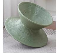 SAYEYBU SillóN Reclinable Giratorio 360°, Asiento Giratorio Moldeado Una Sola Pieza para NiñOs y Adultos, Taburete Giratorio Interiores y Exteriores para Sala Estar, Dormitorio, Camping, JardíN,Verde