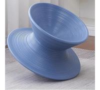 SAYEYBU SillóN Reclinable Giratorio 360°, Asiento Giratorio Moldeado Una Sola Pieza para NiñOs y Adultos, Taburete Giratorio Interiores y Exteriores para Sala Estar, Dormitorio, Camping, JardíN,Azul