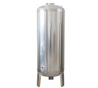 SAYEYBU Tanque Agua Presurizado Vertical 25/40/50/65/80 Galones, Contenedores Acero Inoxidable para Almacenamiento Agua, Tanque Agua Presurizado con Bomba Pozo de Gran Capacidad,160L(95 * 50CM)