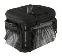 SAYEYBU TransportíN Perros y Gatos Motocicleta, Jaula PortáTil Resistente a Intemperie para Perros y Gatos para Portaequipajes o Asiento Pasajero para Respaldo Asiento Trasero,Negro