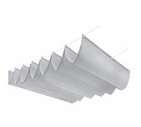 SAYEYBU Vela Sombra RetráCtil Tipo Ola, Toldo y PéRgola Ajustable para Patio, Lona Impermeable, Resistente a Desgarros y con ProteccióN UV, para JardíN, BalcóN y Playa,Light Gray,1.2x4M (W*L)