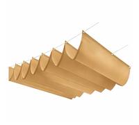 SAYEYBU Vela Sombra RetráCtil Tipo Ola, Toldo y PéRgola Ajustable para Patio, Lona Impermeable, Resistente a Desgarros y con ProteccióN UV, para JardíN, BalcóN y Playa,Sand,1.5 * 9M (W*L)