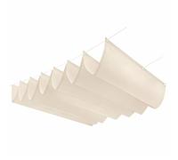 SAYEYBU Vela Sombra RetráCtil Tipo Ola, Toldo y PéRgola Ajustable para Patio, Lona Impermeable, Resistente a Desgarros y con ProteccióN UV, para JardíN, BalcóN y Playa,Marfil,1.2 * 11M (W*L)