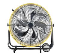 SAYEYBU Ventilador Tambor MetáLico 61 Cm, Ventiladores Industriales Taller 3 Velocidades y Alta Resistencia, Ruedas y Asa, Ventiladores de pie para Talleres, FáBricas y SóTanos,24in