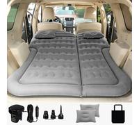 SAYGOGO Colchón de aire para SUV, almohada acolchada para cama de campamento, cama de aire inflable gruesa para automóvil con bomba de aire, colchón portátil para dormir, para el hogar, coche, viajes,