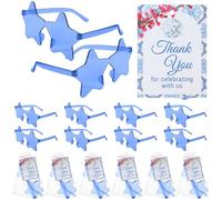 Saysurey Juego de 24 lentes de sol en forma de estrella para mujer, regalos de fiesta de mamá Mia, regalos de fiesta, reina bailando, regalos de fiesta, lentes de sol sin montura con forma de estrella