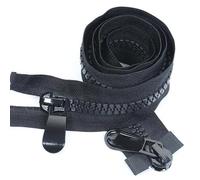SAYTAK Cremallera Bidireccional Chaqueta Larga de plumón con Cremallera Grande y Doble Apertura, Cremalleras for Coser en la Cabeza, Abrigo de algodón bidireccional(80CM)