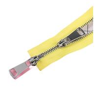 SAYTAK Cremallera Bidireccional Cremallera metálica con Doble Deslizador y Cierre automático, n.° 5, 60/70/80/90/100/120/150 cm(Yellow,60cm)
