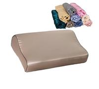 SAYTAK Funda de Almohada Satén 1 Uds Funda de Almohada de satén 30cm x 50cm/40cm x 60cm Color Puro cómoda Funda de Almohada de Espuma Satinada de imitación(4,30X50CM)