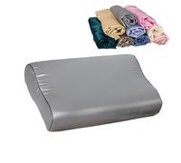 SAYTAK Funda de Almohada Satén 1 Uds Funda de Almohada de satén 30cm x 50cm/40cm x 60cm Color Puro cómoda Funda de Almohada de Espuma Satinada de imitación(9,40X60CM)