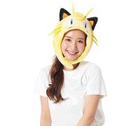 SAZAC Kigurumi Hat - Pokemon - Meowth - Gorro de disfraz acogedor - Tamaño adulto amarillo, Amarillo, talla única-M