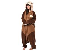 Sazac Nutria Onesie Kigurumi Mono Entero Onesie Disfraz Jumpsuit Kigurumi | para Niños y Adultos | XL (170 - 195 cm)
