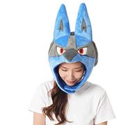 SAZAC Sombrero Kigurumi -Pokemon - Lucario - Gorro de disfraz acogedor - Tamaño adulto azul, Azul, talla unica-M