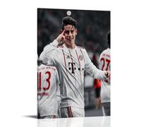 SAZOFJ James Rodriguez - Póster estético para dormitorio, lienzo de pared, sala de estar, cuadro impreso, decoración familiar moderna, artista, baño, paisaje, marco de estilo 50 x 75 cm