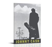 SAZOFJ Johnny Cash At Folsom PrisonPóster para dormitorio, lienzo estético para pared, sala de estar, cuadro impreso, decoración familiar moderna, artista, baño, paisaje, estilo 08 x 12 pulgadas (20 x