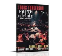 SAZOFJ Louis Tomlinson Faith in the FuturePóster para dormitorio, lienzo estético, arte de pared, sala de estar, pintura impresa, decoración familiar moderna, artista, baño, paisaje, estilo marco, 30