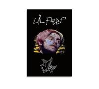 SAZOFJ Póster de Lil Peep Live Foreverpara dormitorio, lienzo estético para pared, sala de estar, decoración familiar moderna, artista, baño, paisaje, estilo sin marco, 40 x 60 cm