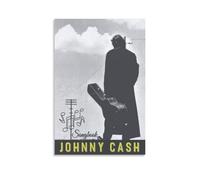 SAZOFJ Póster estético de Johnny Cash At Folsom Prison para dormitorio, lienzo estético para pared, sala de estar, decoración familiar moderna, artista, baño, paisaje, sin marco, 50 x 75 cm