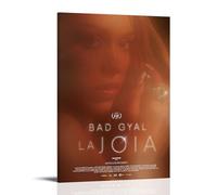SAZOFJ Póster La Joia-Bad Gyal para dormitorio, lienzo estético, arte de pared, sala de estar, cuadro impreso, decoración familiar moderna, artista, baño, paisaje, marco, estilo 08 x 12 pulgadas (20 x