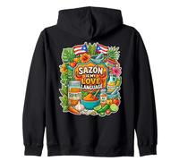 Sazón es mi lenguaje de Amor Sudadera con Capucha