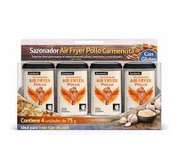 Sazonador Air Fryer Pollo Carmencita, Sazonador Kebap, Especias ideal para realzar el sabor del muslos, alitas, brochetas y tiras de pollo, Con Gluten, Contiene 4 unidades de 75 g