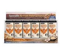 Sazonador Air Fryer Pollo Carmencita, Sazonador Kebap, Especias ideal para realzar el sabor del muslos, alitas, brochetas y tiras de pollo, Con Gluten, Contiene 6 unidades de 75 g