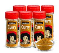 Sazonador Curry Carmencita 43 g, Curry Molido, Ideal para carne de pollo o cordero, verdura, salsas y arroces, Puede contener trazas de gluten, mostaza, Contiene 6 unidades de 43 g