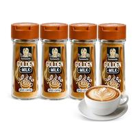 Sazonador Golden Milk Carmencita, Leche de Oro, mezcla de especias para cafe con la que preparar una reconfortante leche dorada, Sin Gluten, Contiene 4 unidades de 42 g