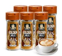 Sazonador Golden Milk Carmencita, Leche de Oro, mezcla de especias para cafe con la que preparar una reconfortante leche dorada, Sin Gluten, Contiene 6 unidades de 42 g