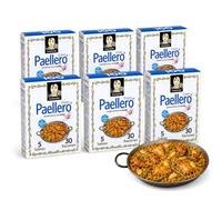 Sazonador Paellero Carmencita con azafran, Especias para Paella, Sin Gluten, Apto para 30 Raciones, Contiene 5 sobres de 4g cada, 4 Unidades