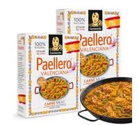 Sazonador Paellero Valenciana Carmencita, Especias para Paella carnes y verduras, Sin Gluten, Apto para 12 Raciones, Contiene 3 sobres de 4g cada, 2 Unidades
