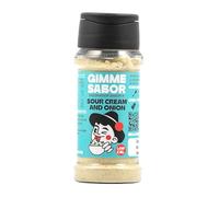 Sazonador Vegano Sour Cream & Onion 55 g - Mezcla de Especias para Patatas y Snacks - Sin Gluten, Sin Lácteos y Sin Soja - Gimme Sabor
