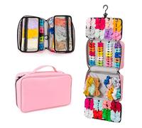 SAZY COLLECTIONS Organizador de lazos para el pelo para niñas, organizador de accesorios para el cabello de gran capacidad, sostiene diademas y clips, coleteros y soporte para cola de caballo con un