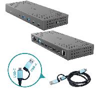 i-tec USB 3.0 / USB-C / Thunderbolt, 3x 4K Docking Station Gen 2 + Power Delivery 100W