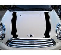 SB CarDesign Rayas Pegatina Capó para R55 R56 R57 R58 R59 Mini Cooper - Negro, Design 2