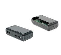 SB Components - Caja protectora para Raspberry Pi de alta calidad - clara/transparente **Acceso a todos los puertos** se monta en 30 segundos, abierta y cerrada negro