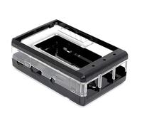 sb components Funda Premium para Raspberry Pi 3 B+, 3, 2B y 3,2" TFT LCD Protector Raspberry Pi & LCD Case Cover - Negro