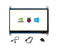 sb Components Raspberry Pi 7 pulgadas HDMI LCD (H) 1024x600 Resolución de hardware IPS Pantalla táctil capacitiva Soporta varios sistemas Multi Mini PC Raspberry Pi 4 BB Negro Banana Pi