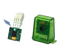 sb components Raspberry Pi - Cámara Raspberry Pi con Funda, Kit de cámara Raspberry Pi con módulo de cámara Raspberry Pi Rev 1.3 y Funda Protectora para cámara Raspberry Pi Verde Funda Verde