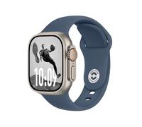 SB PRO - Correa deportiva para Apple Watch para mujer Ultra 2 de 49 mm, Series 10 de 46 mm, 9 8 7 45 mm, 41 mm, SE 6 5 4 4 44 mm, 40 mm, 3 2 1 42 mm 38 mm, correa de silicona azul abismo